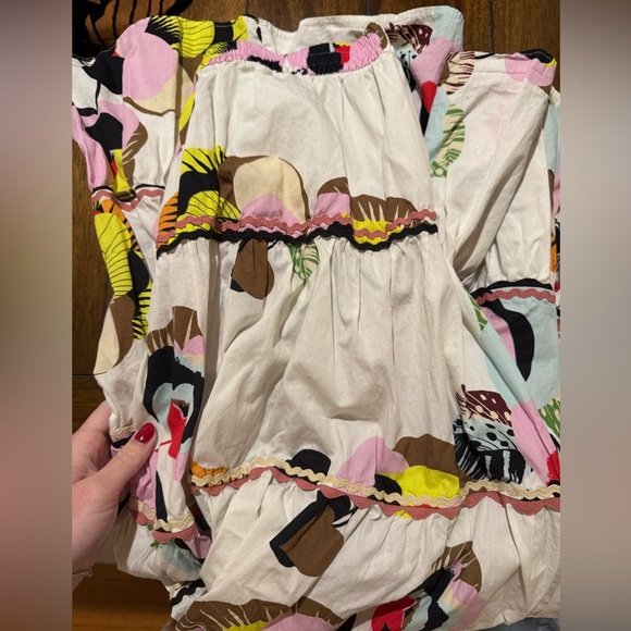 Zara floral white skirt - Picture 2 of 3